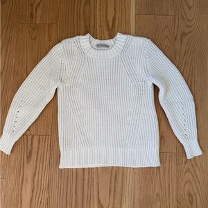 Everlane White Crew Neck Sweater